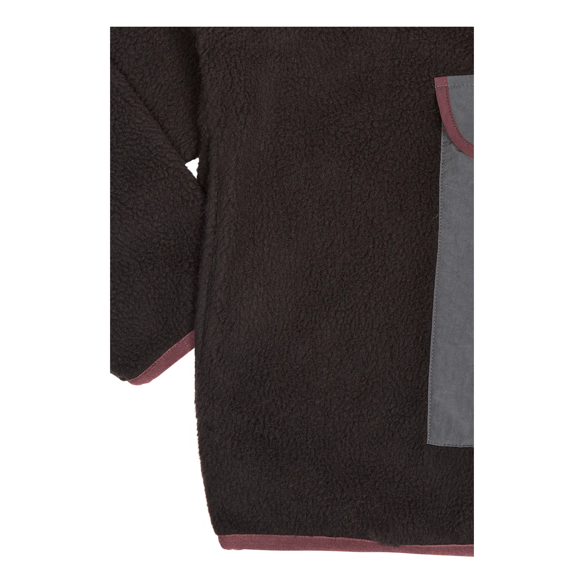 Polar Fleece Mock Neck Black