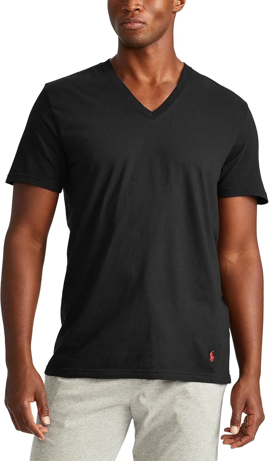 RALPH LAUREN Men's Classic Fit Cotton V-Neck Undershirts, 3 Pack