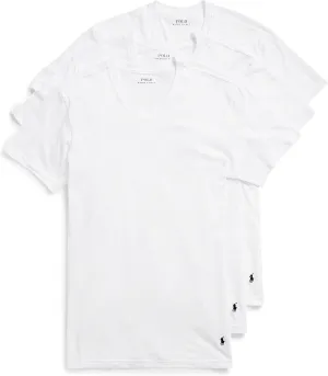 RALPH LAUREN Men's Classic Fit Cotton V-Neck Undershirts, 3 Pack
