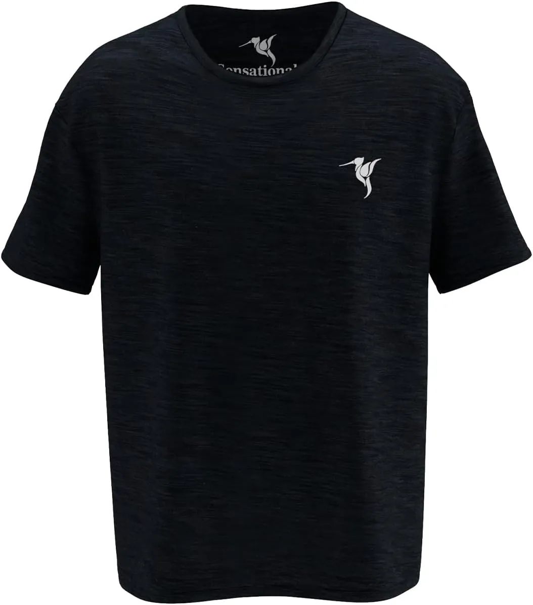 Sensational Men's Quick Dry Short Sleeve T-Shirt, Athletic Fit, Moisture Wicking