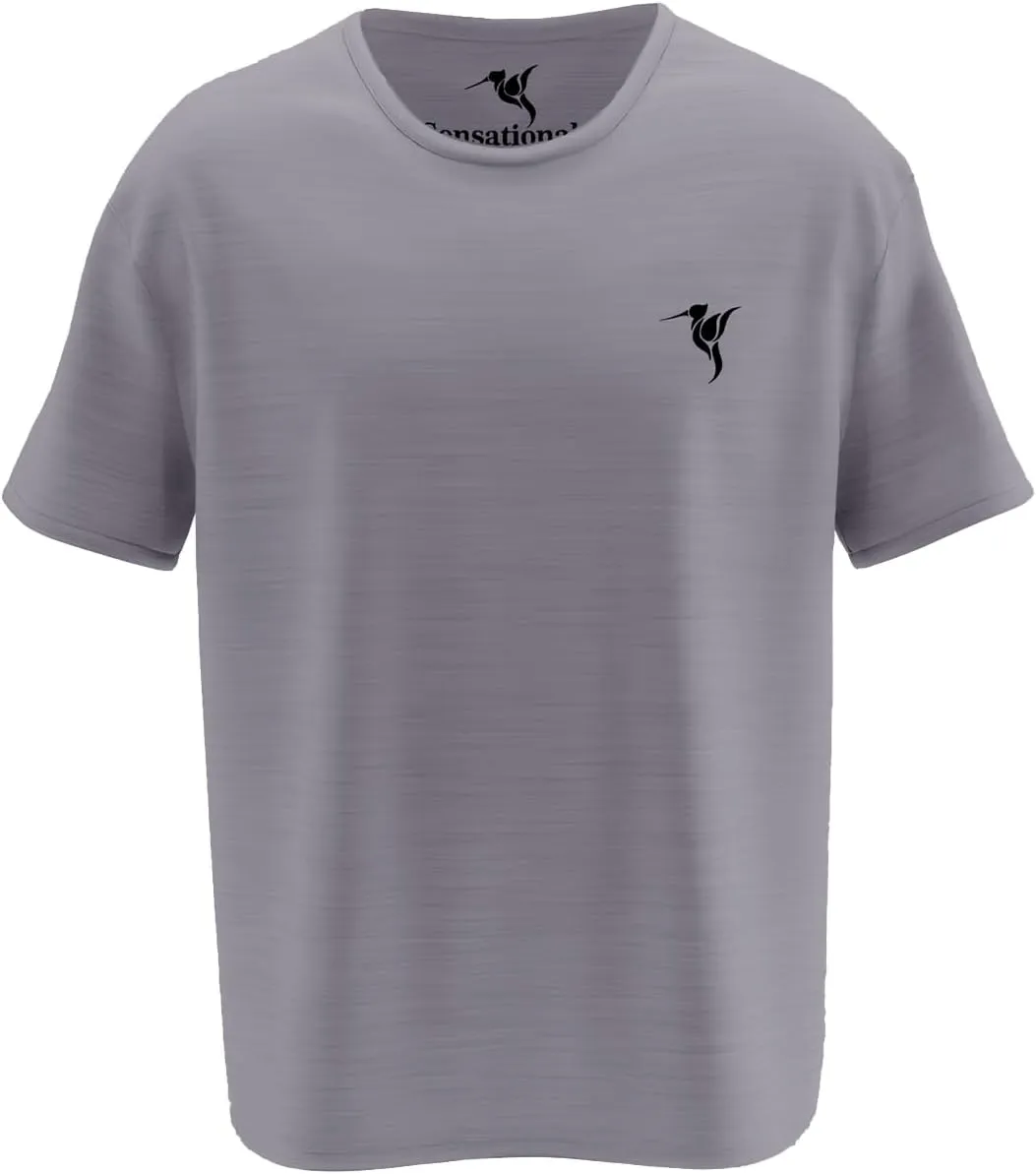 Sensational Men's Quick Dry Short Sleeve T-Shirt, Athletic Fit, Moisture Wicking