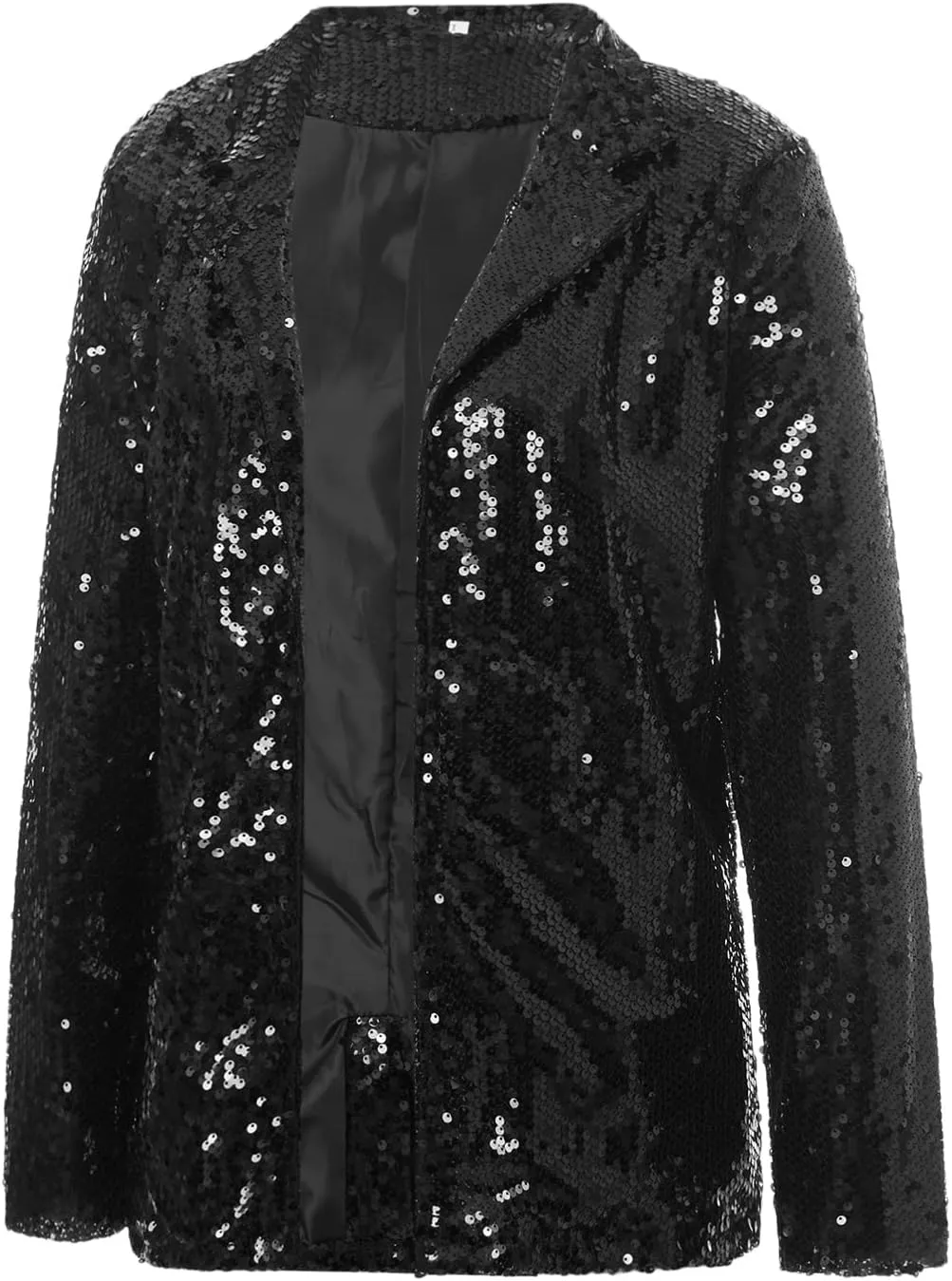 Sequin Blazer for Women Casual Sequins Long Sleeves Lapel Jacket Glitter Cardigan Coat Business Office Outfit