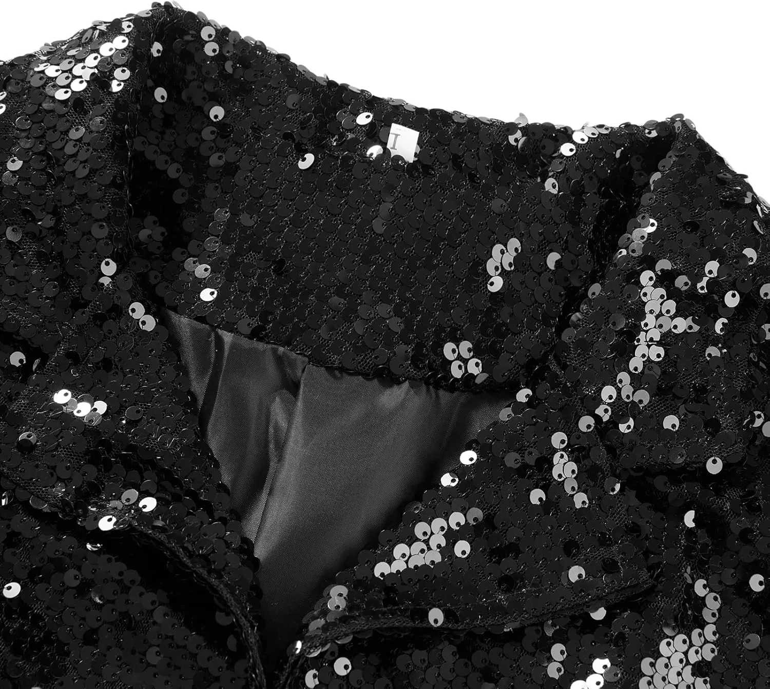 Sequin Blazer for Women Casual Sequins Long Sleeves Lapel Jacket Glitter Cardigan Coat Business Office Outfit