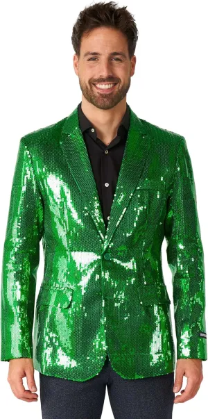 SUITMEISTER Sequins Party Blazer for Men - Slim Fit - Shiny Christmas, NYE, Prom Party Jacket