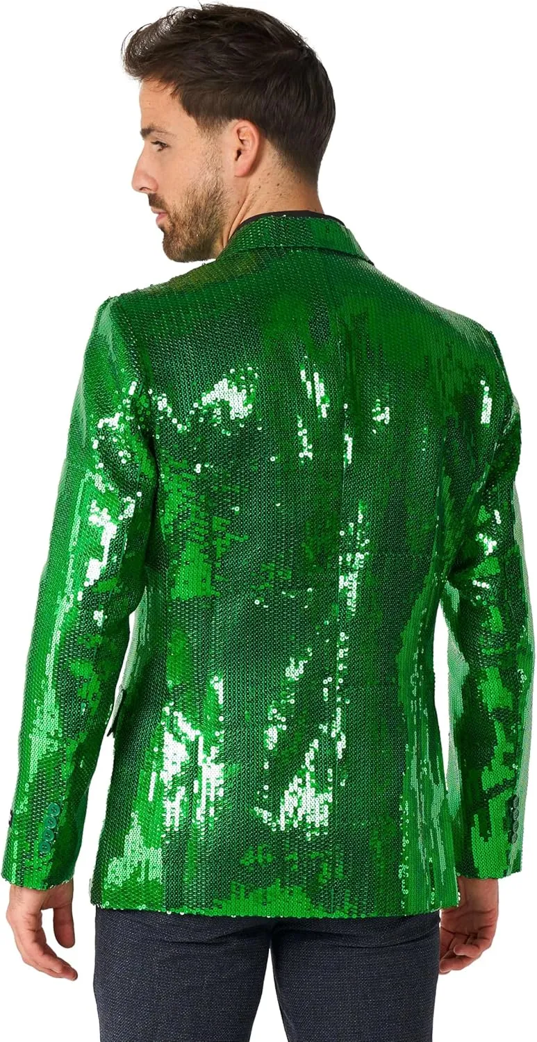 SUITMEISTER Sequins Party Blazer for Men - Slim Fit - Shiny Christmas, NYE, Prom Party Jacket