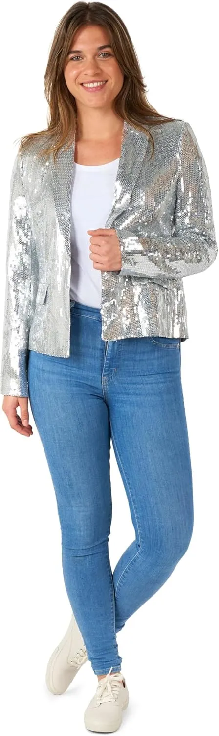 SUITMEISTER Women's Sequins Blazer - Party Blazer - Xmas Parties - Stylish, Jacket