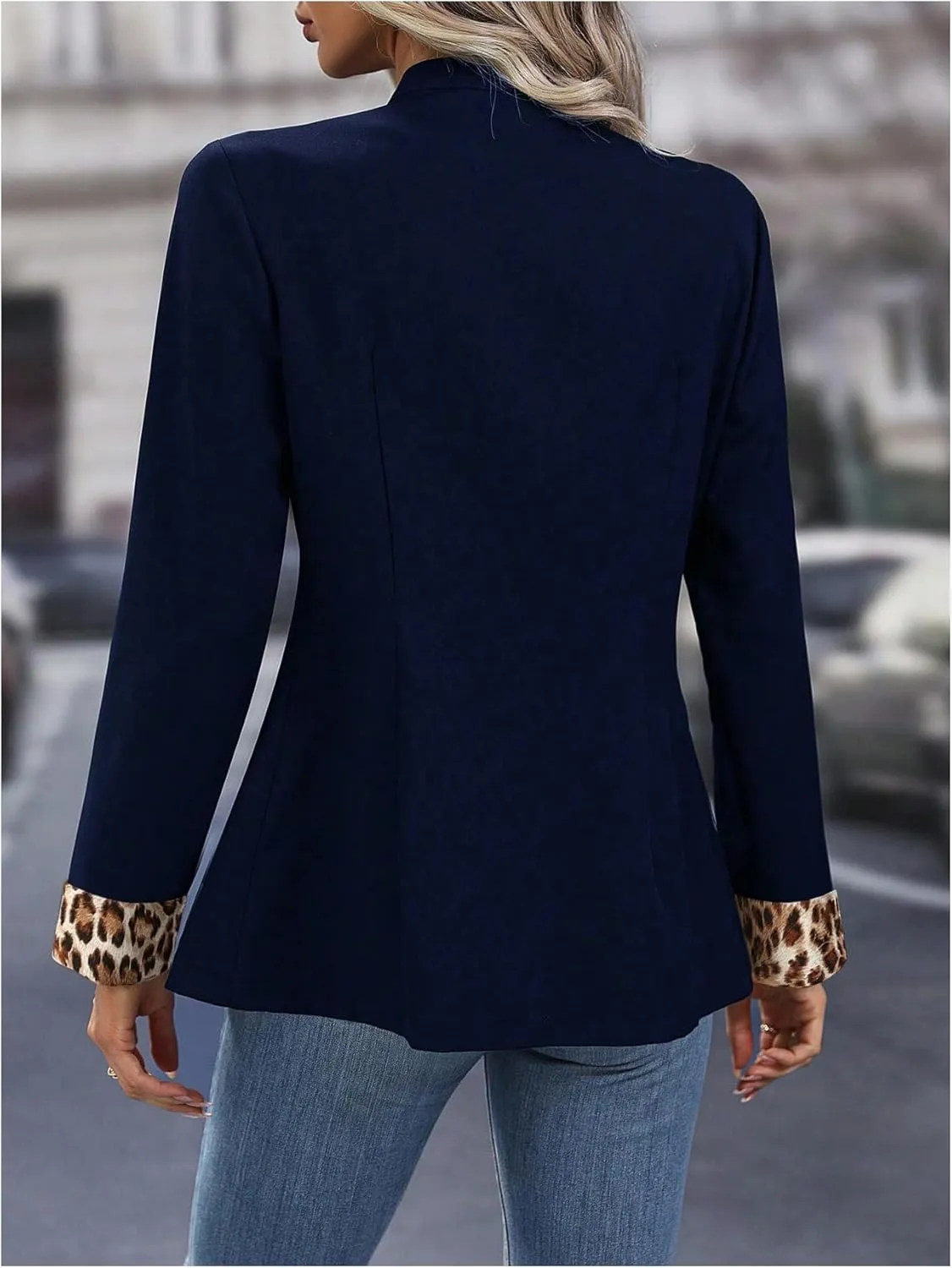 SweatyRocks Women's Casual Blazers Button Open Front Lightweight Work Office Suit Jackets Blazer