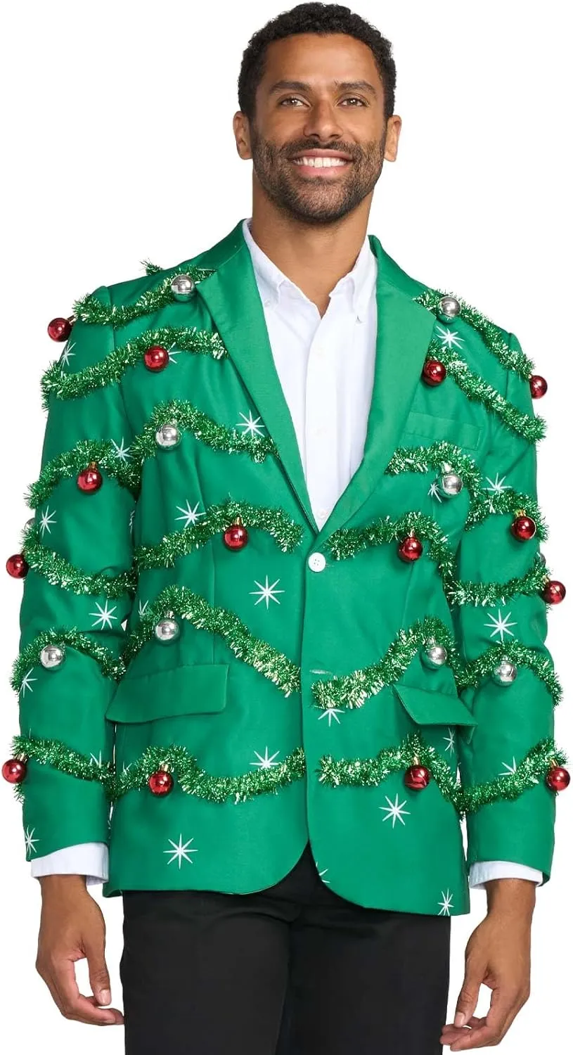 Tipsy Elves Men's Colorful Allover Sequin Blazers - Shiny Holiday New Years Ever Jackets