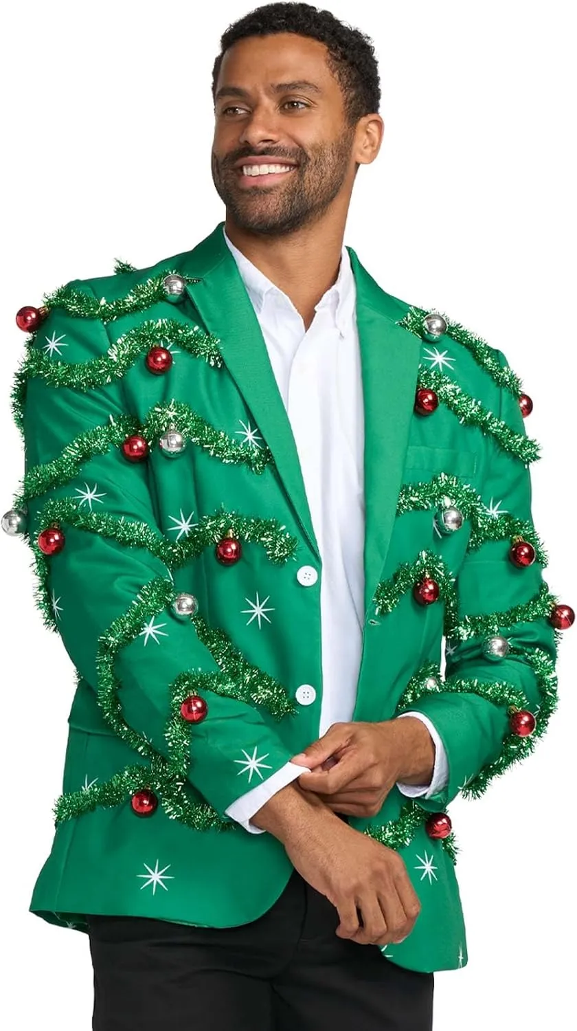 Tipsy Elves Men's Colorful Allover Sequin Blazers - Shiny Holiday New Years Ever Jackets