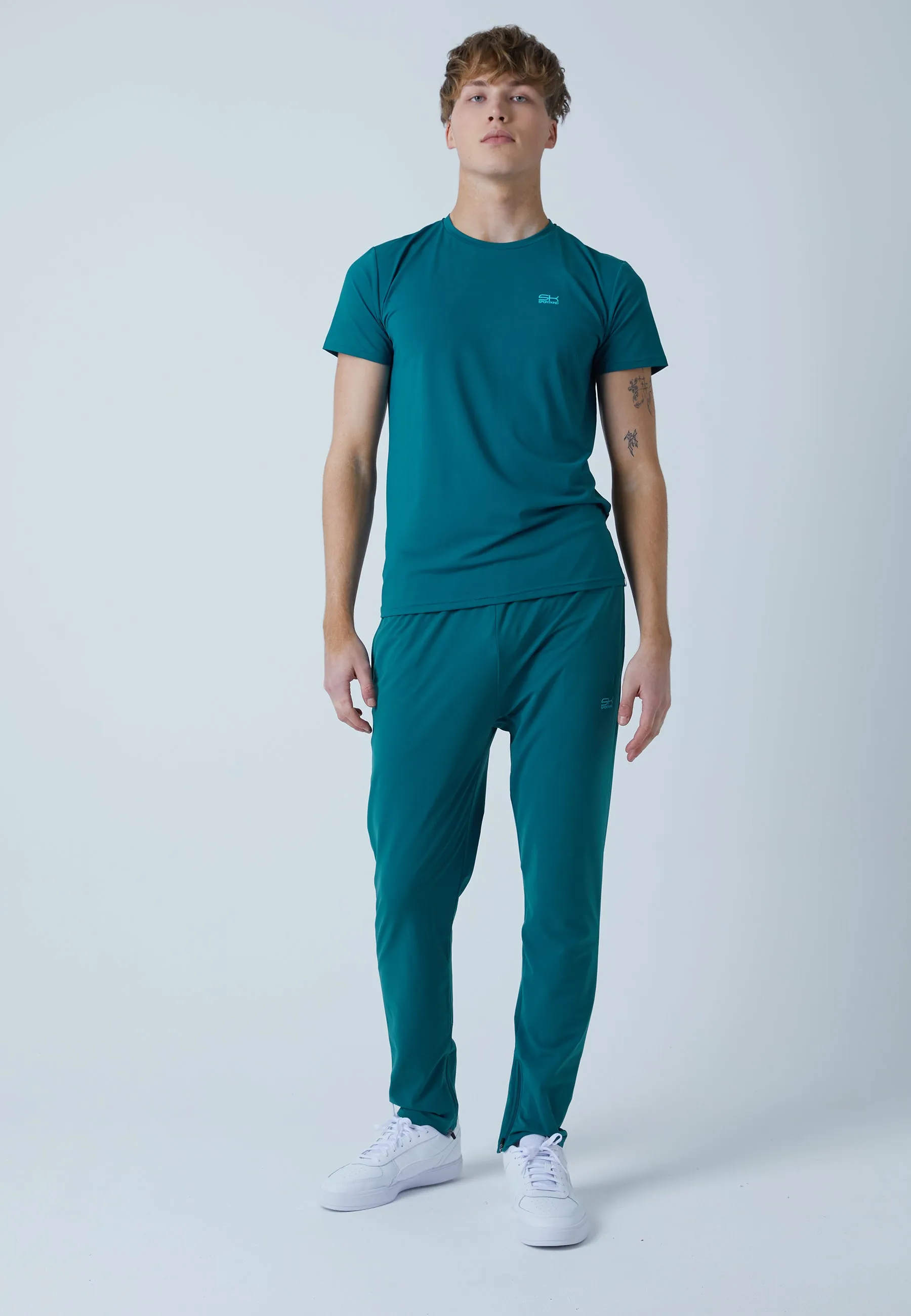 Tracksuit bottoms narrow, dark teal