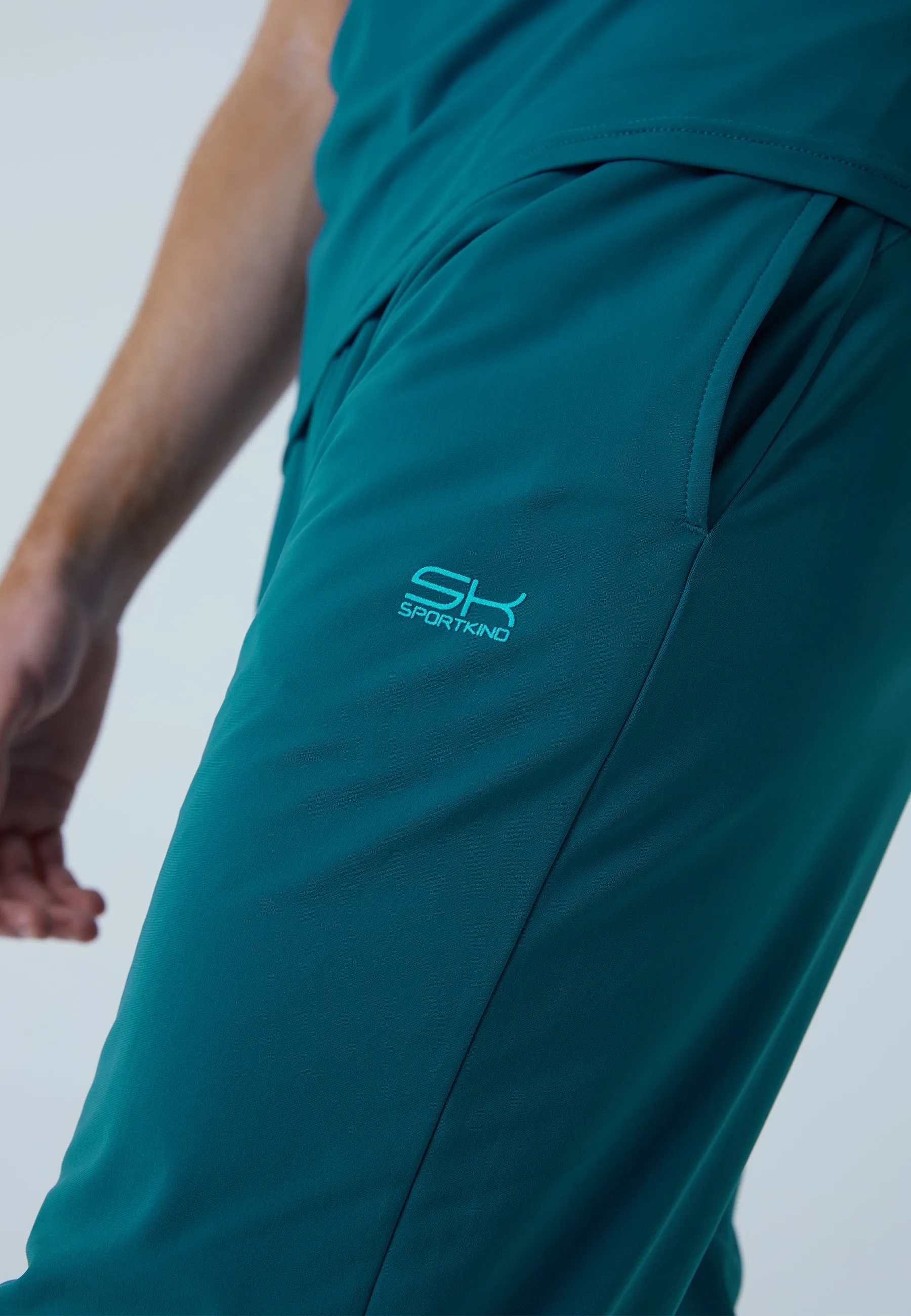 Tracksuit bottoms narrow, dark teal