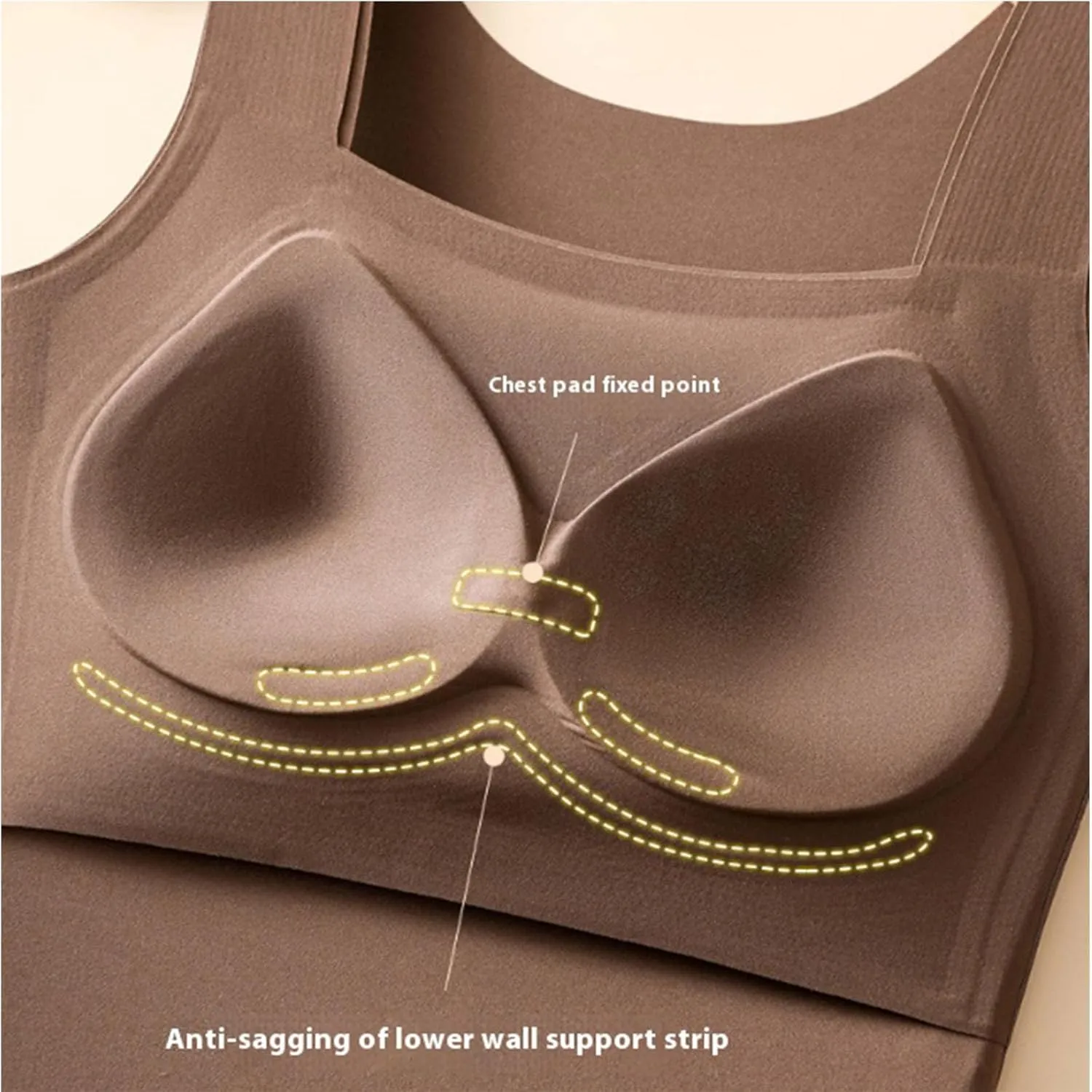 U Neck Shapewear Tank Top with Built-in Bra  Seamless Slimming Compression Camisole for Tummy Control & Lift
