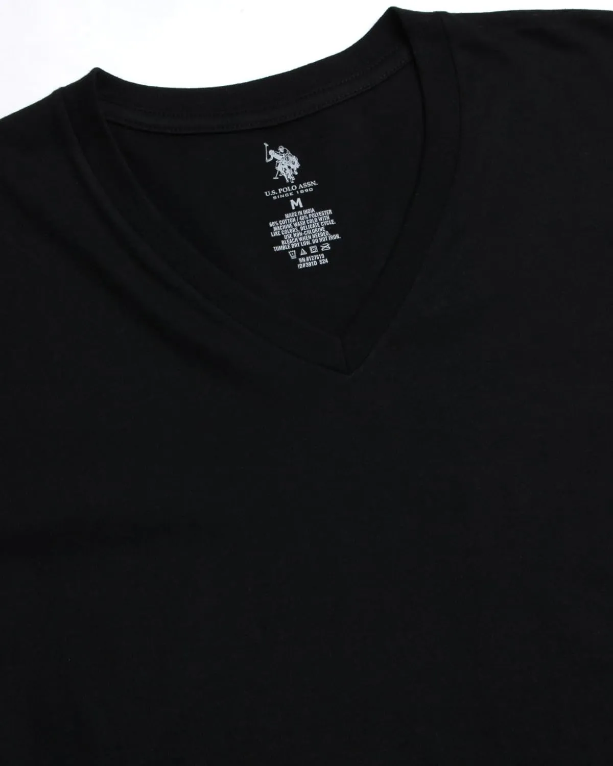 U.S. Polo Assn. Men's Undershirts - 4 Pack V Neck Undershirts for Men (S-XL)