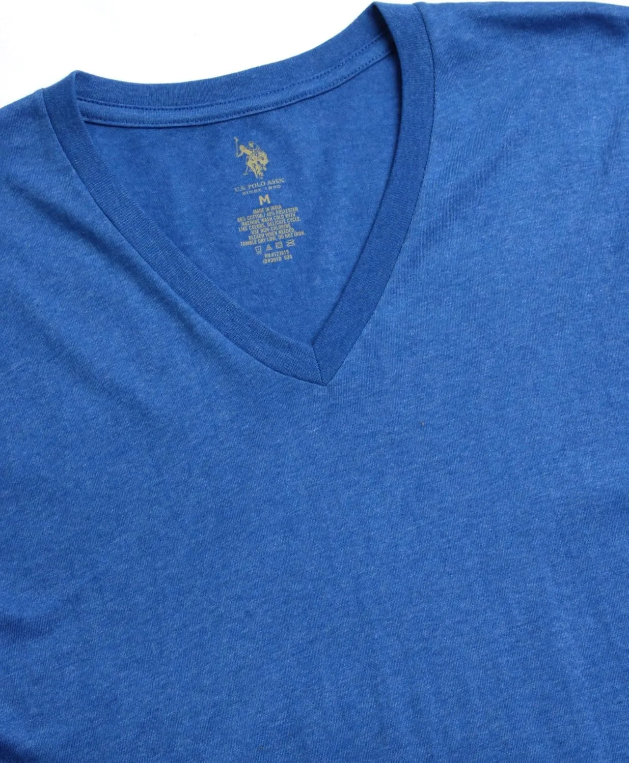 U.S. Polo Assn. Men's Undershirts - 4 Pack V Neck Undershirts for Men (S-XL)