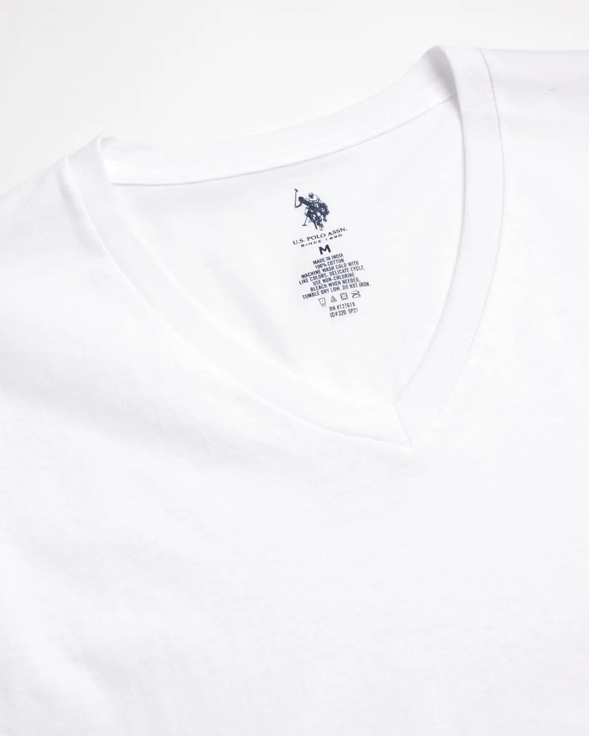U.S. Polo Assn. Men's Undershirts - 4 Pack V Neck Undershirts for Men (S-XL)