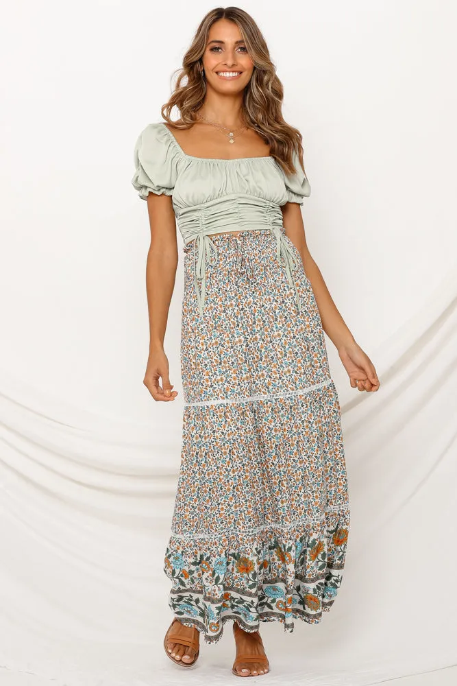 Violet Crop Top Mint