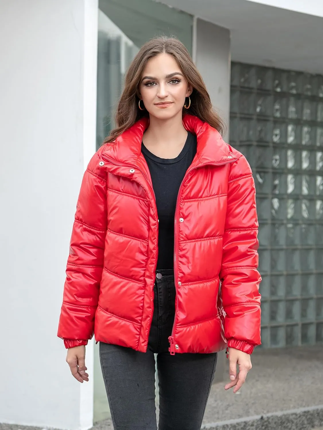 Warm Jackets for Women,Lightweight Women Puffer Jacket Women,Packable Down Jacket,Womem Winter Coats