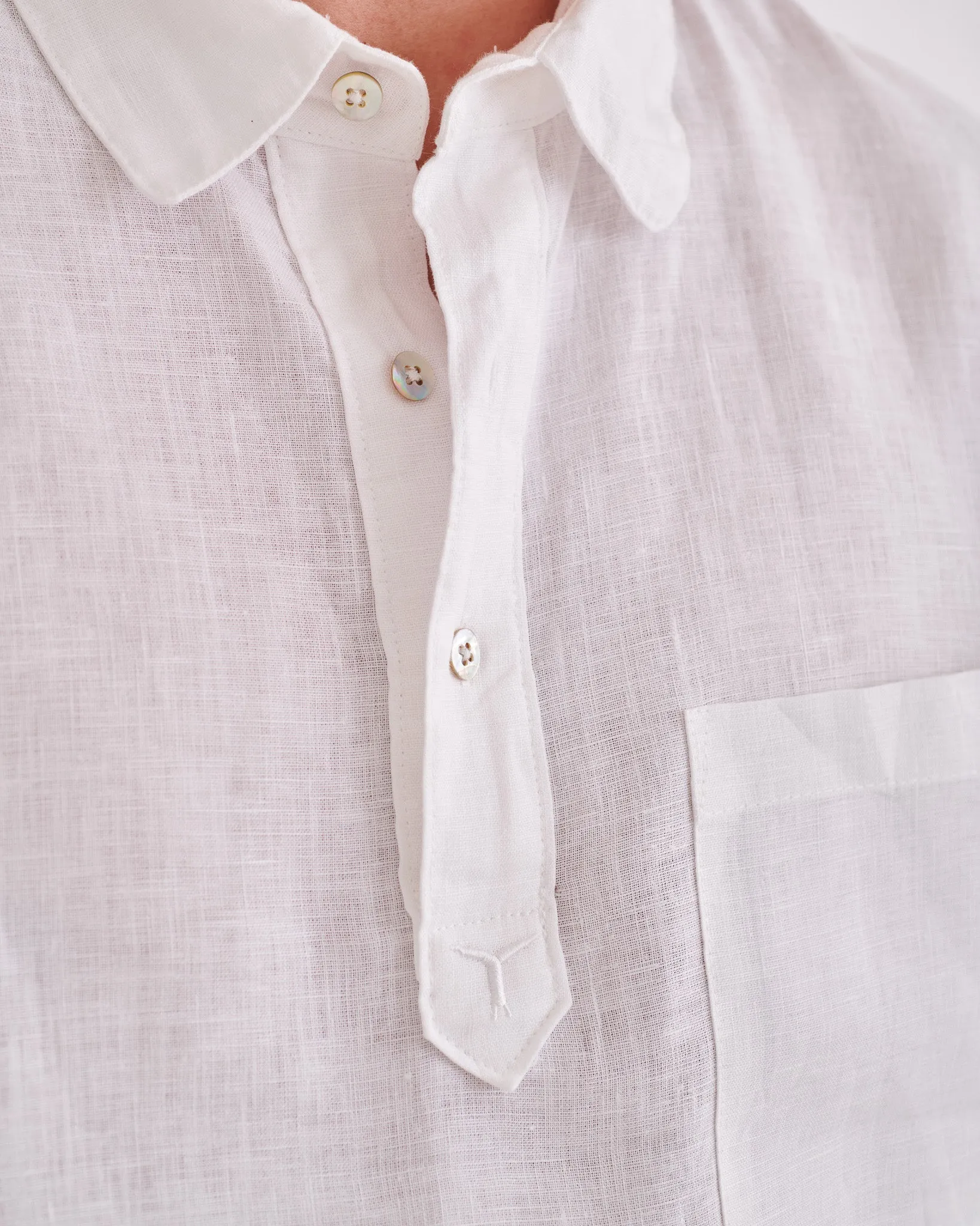 White Hemp Adventure Shirt