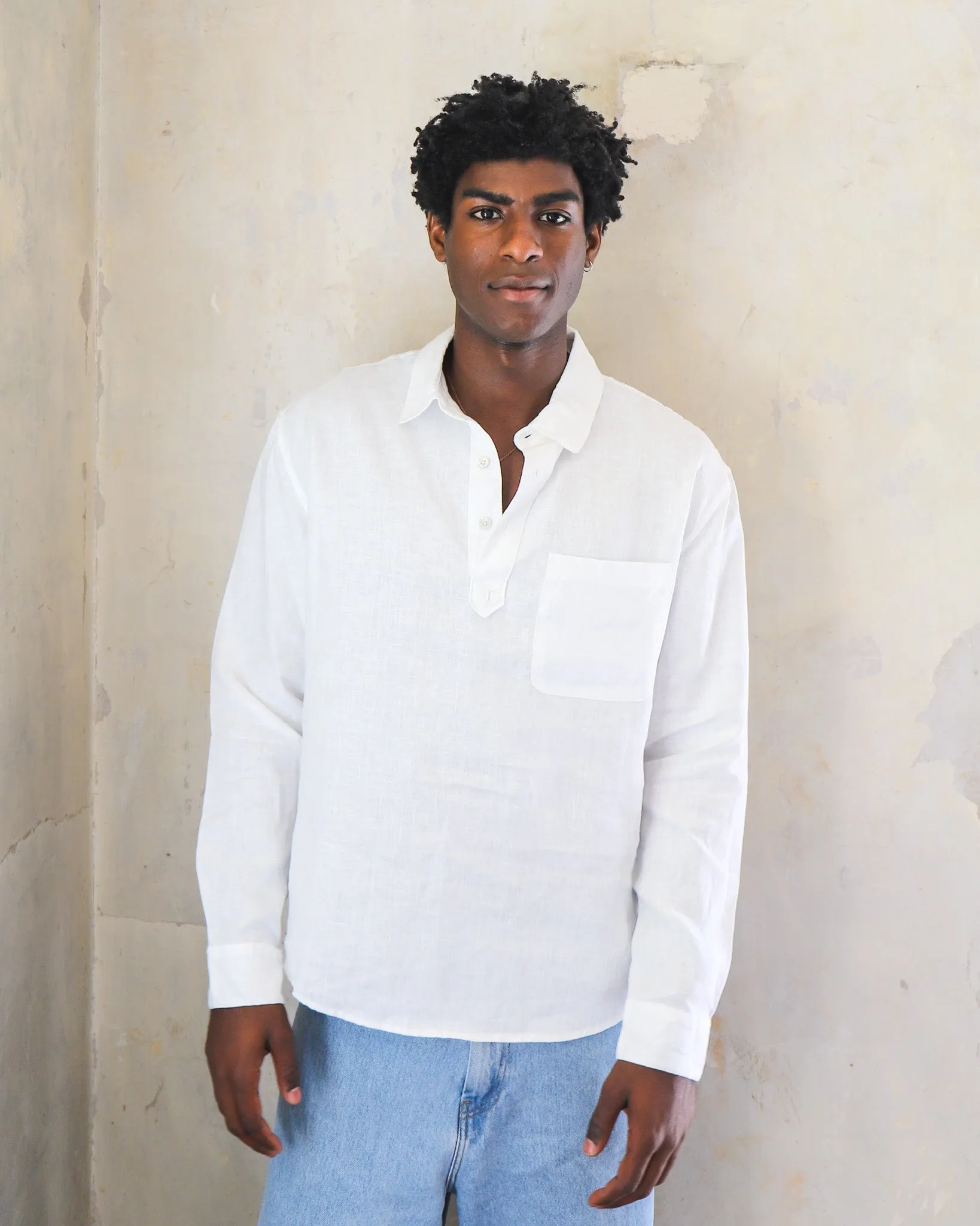 White Hemp Adventure Shirt