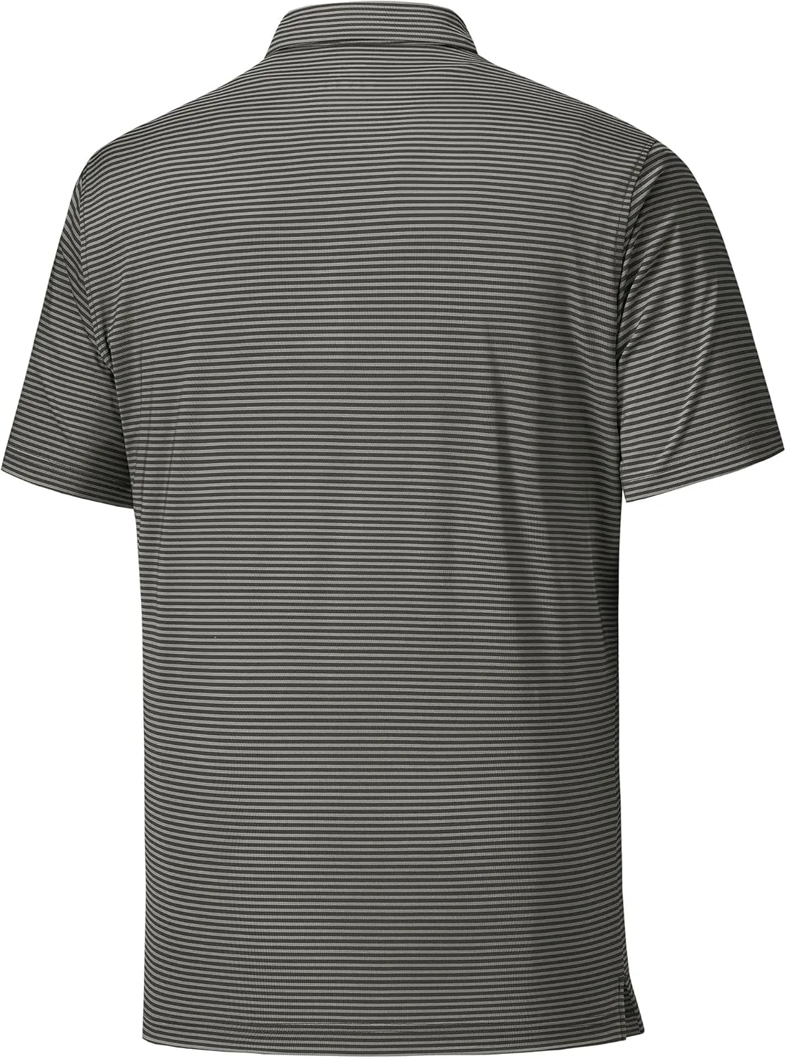 Willit Men's Golf Polo Shirts Short Sleeve Striped Performance Moisture Wicking