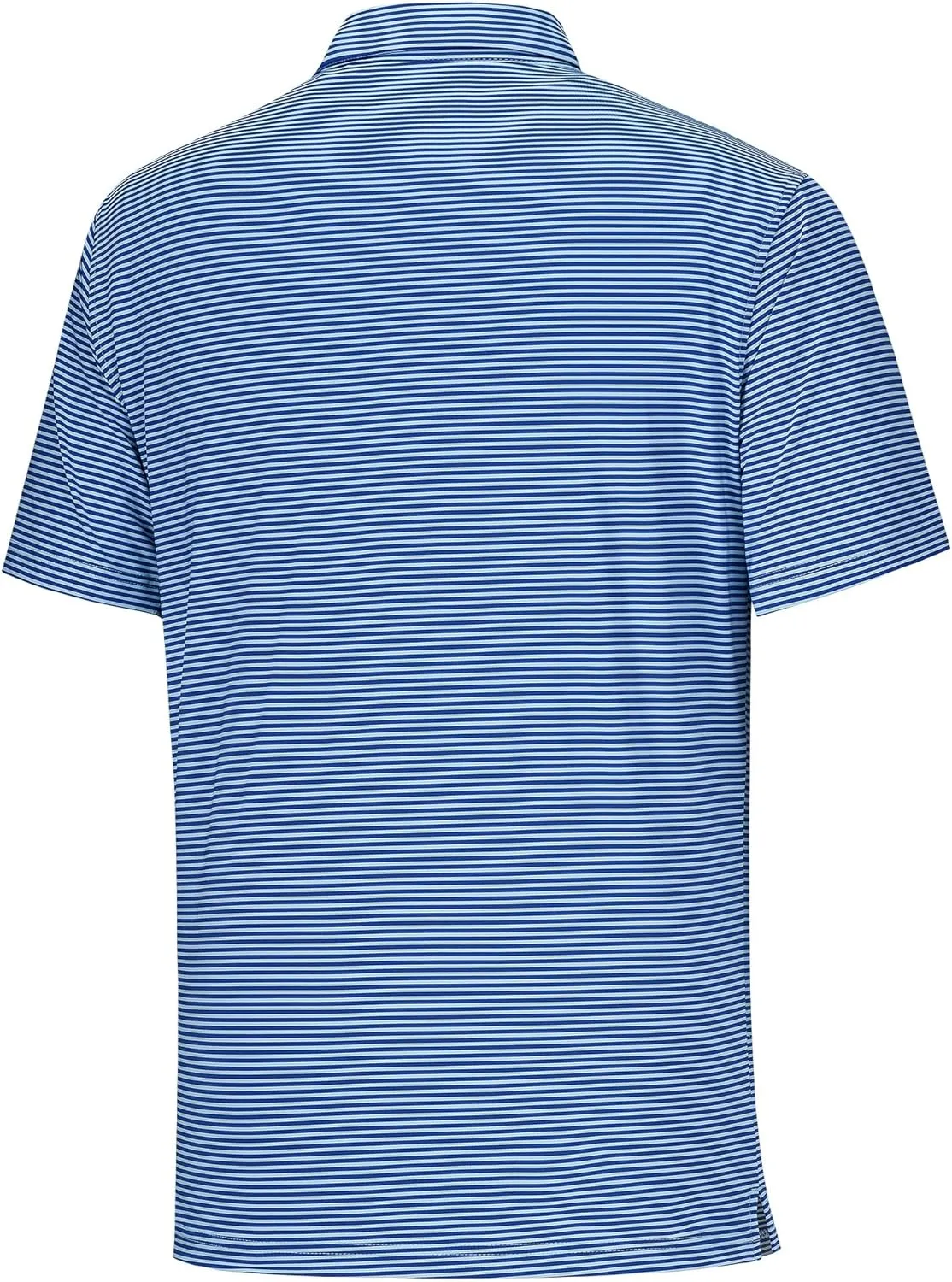 Willit Men's Golf Polo Shirts Short Sleeve Striped Performance Moisture Wicking