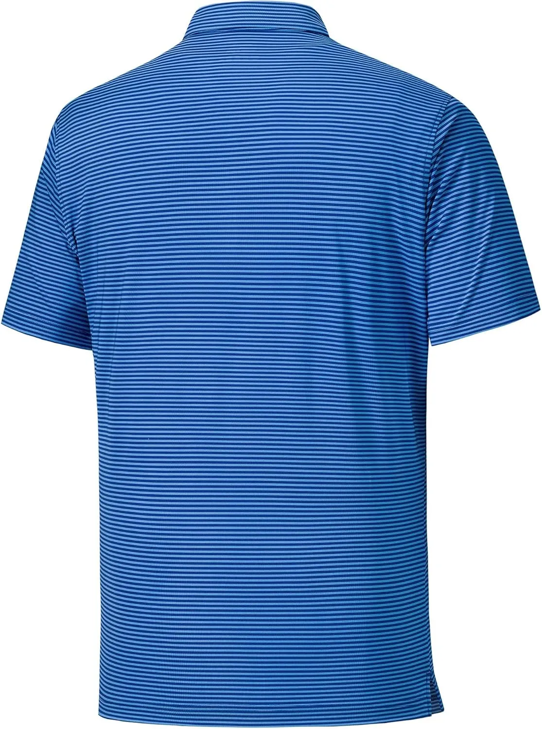 Willit Men's Golf Polo Shirts Short Sleeve Striped Performance Moisture Wicking