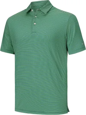 Willit Men's Golf Polo Shirts Short Sleeve Striped Performance Moisture Wicking