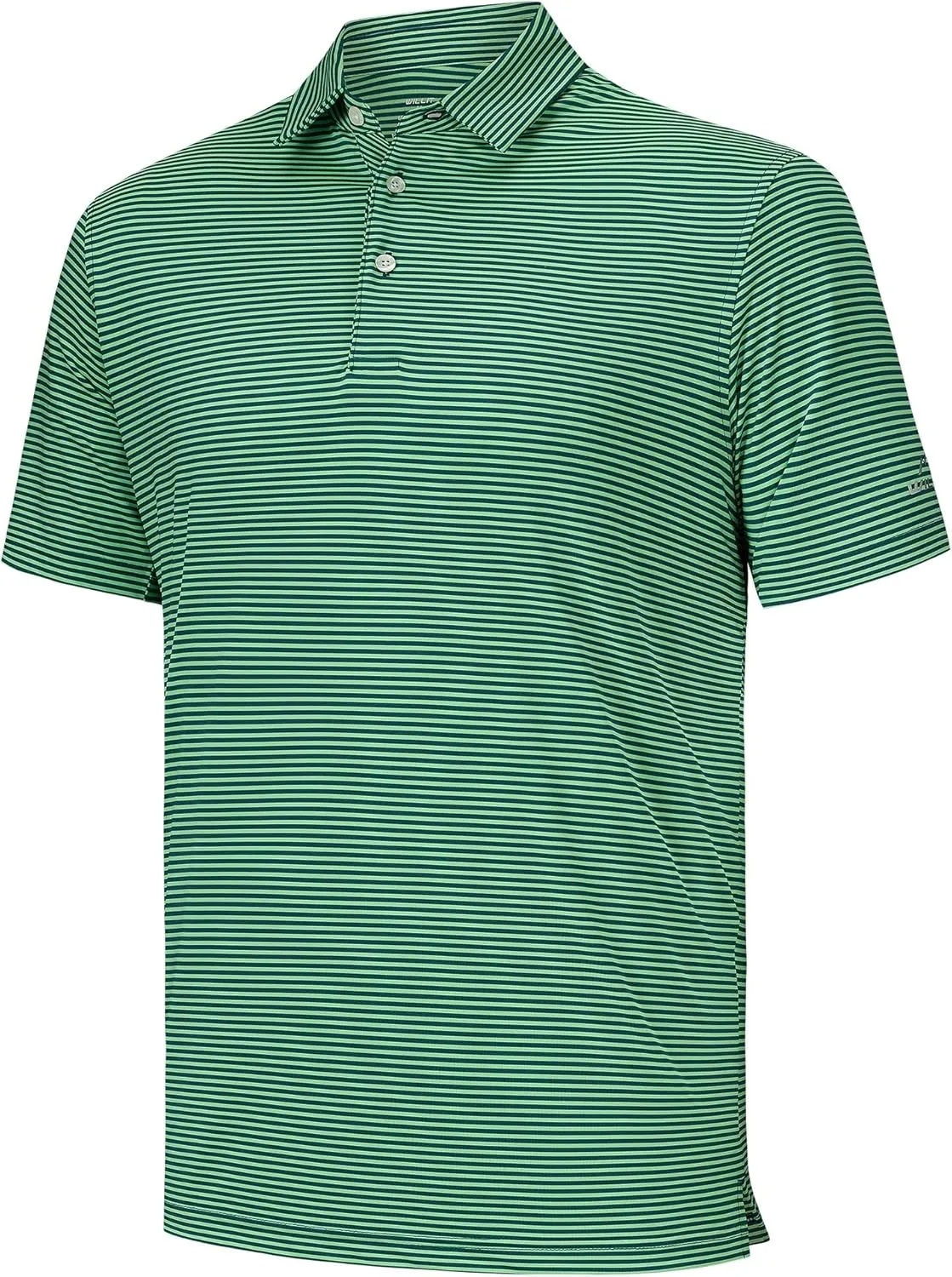 Willit Men's Golf Polo Shirts Short Sleeve Striped Performance Moisture Wicking