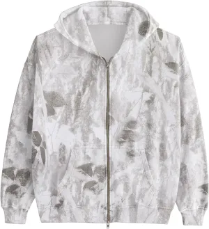 Women Camo Zip Up Hoodies Oversized Hooded Sweatshirt Pullover Long Sleeve Fleece Sweater Fall Winter Outfits