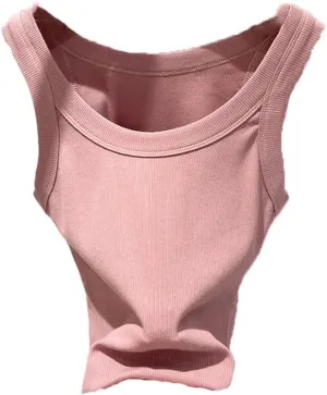Women Solid Ribbed Tank Tops Women Summer Basic Elastic Tees Top O-Neck Sleeveless Camisoles