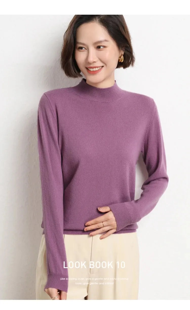 Women Sweater Long Sleeve Knitwear Warm Autumn Winter Bottoming Shirt Slim Fit Pullovers Fashion Korean Jumpers Pull Sweates