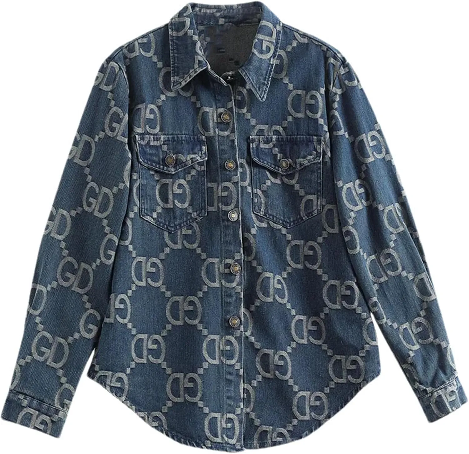 Women's Summer Casual Denim Jackets Streetwear Tweed Style Fashion Denim Jacket